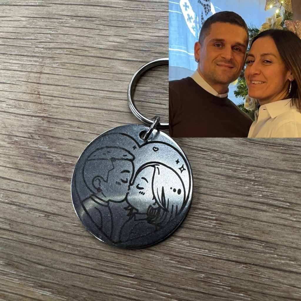 Portachiavi Acciaio inox San Valentino