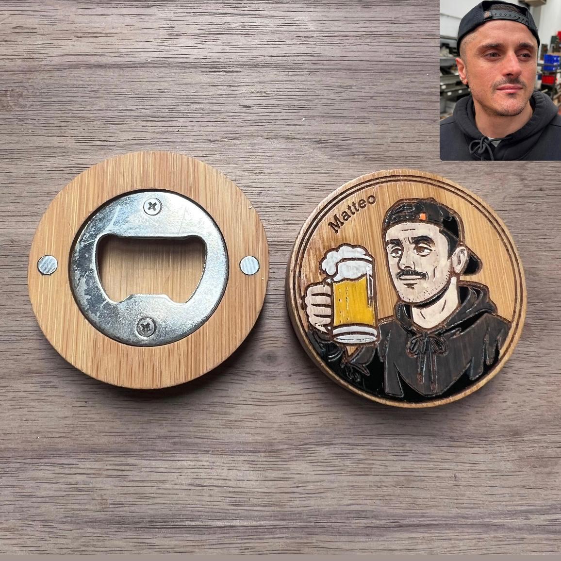 Apribottiglie/calamita personalizzato