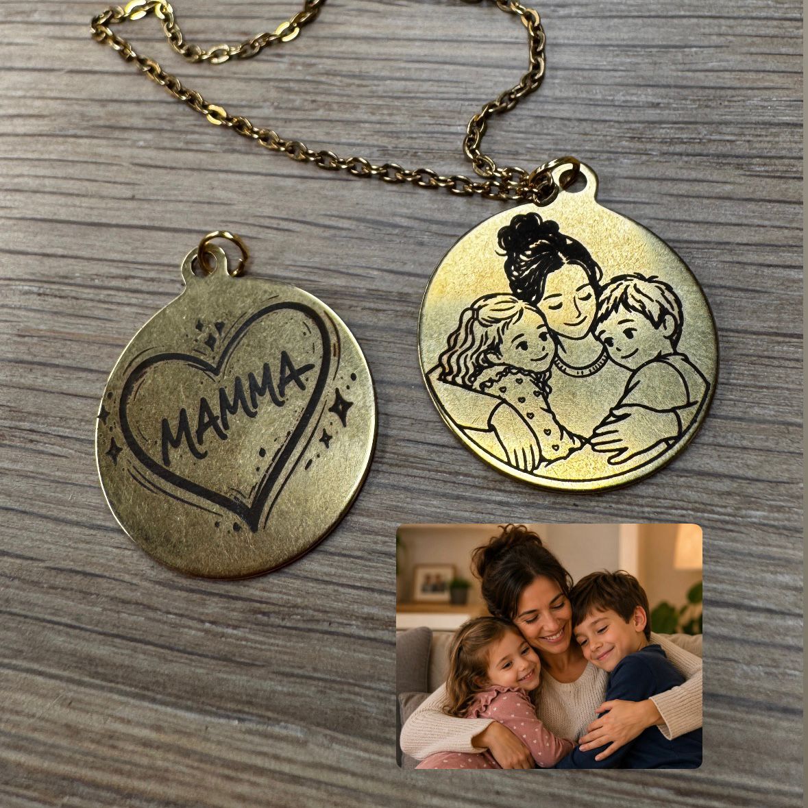 Collana mamma tonda